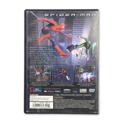 Spiderman for Sony PlayStation 2 - Case back cover - Product gallery.