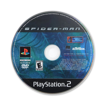 Spiderman for Sony PlayStation 2 - Disc front with label - Game only.