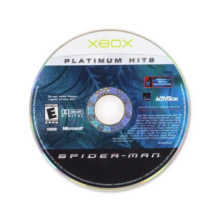 Spiderman [Platinum Hits] for Microsoft Xbox - Disc front with label - Game only.