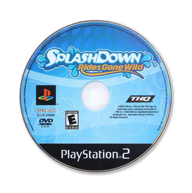 Splashdown Rides Gone Wild for Sony PlayStation 2 - Disc front with label - Game only.