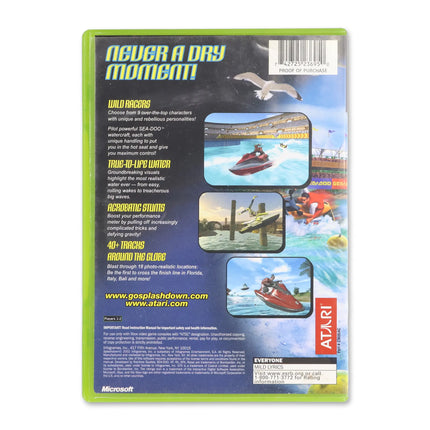Splashdown for Microsoft Xbox - Case back cover - Product gallery.