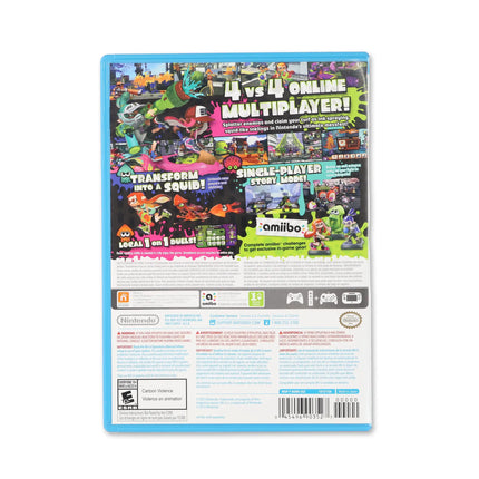 Splatoon for Wii U - Box back - Product gallery.