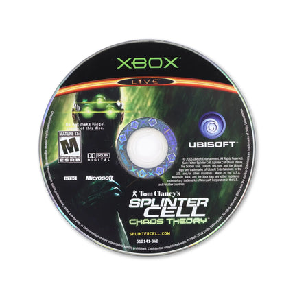 Splinter Cell Chaos Theory for Microsoft Xbox - Disc front with label - Game only.