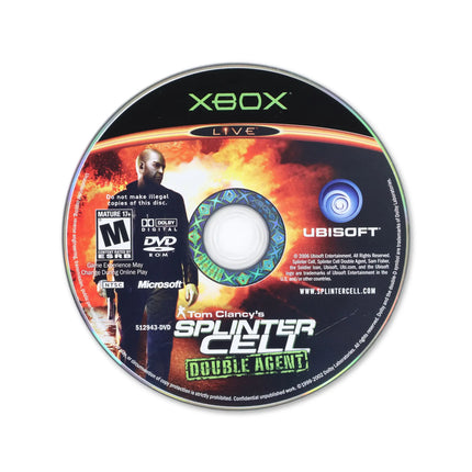 Splinter Cell Double Agent for Microsoft Xbox - Disc front with label - Game only.