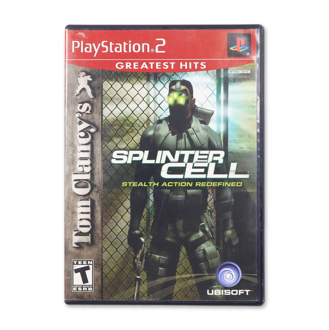 Splinter Cell [Greatest Hits] for Sony PlayStation 2 - Case front cover - Complete in box or case and game.