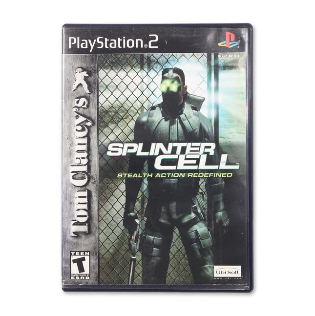Splinter Cell for Sony PlayStation 2 - Case front cover - Complete in box or case and game.