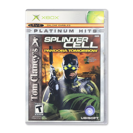 Splinter Cell Pandora Tomorrow [Platinum Hits] for Microsoft Xbox - Case front cover - Complete in box or case and game.