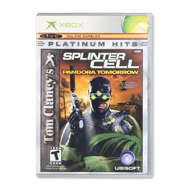 Splinter Cell Pandora Tomorrow [Platinum Hits] for Microsoft Xbox - Case front cover - Complete in box or case and game.
