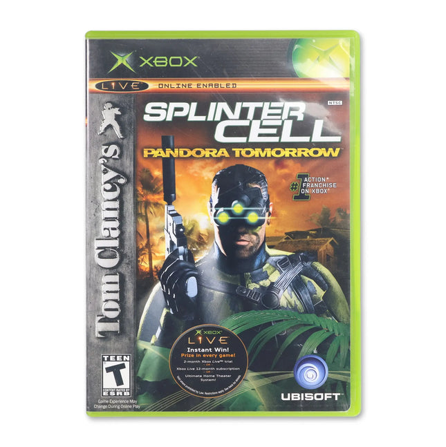 Splinter Cell Pandora Tomorrow for Microsoft Xbox - Case front cover - Complete in box or case and game.