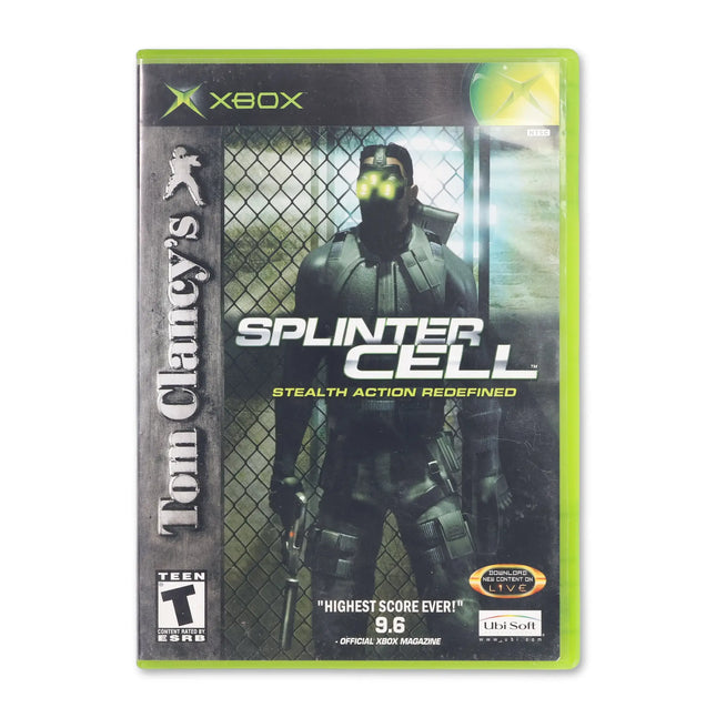Splinter Cell for Microsoft Xbox - Case front cover - Complete in box or case and game.