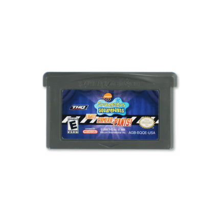 SpongeBob SquarePants Lights Camera Pants for Nintendo Game Boy Advance - Cartridge front with label - Game only.
