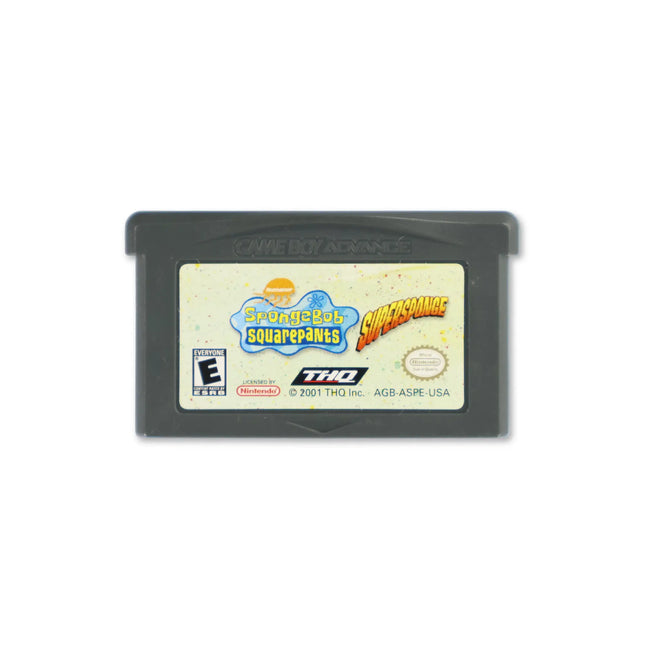 SpongeBob SquarePants Super Sponge for Nintendo Game Boy Advance - Cartridge front with label - Game only.