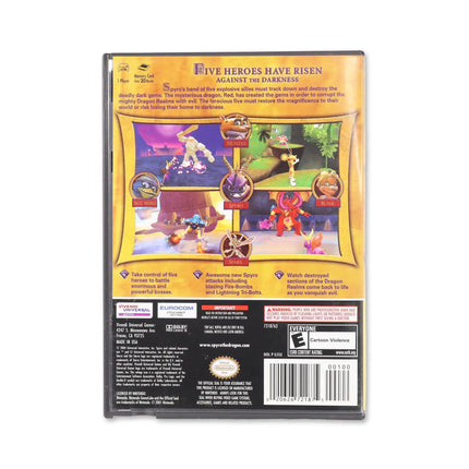 Spyro A Hero's Tail [Player's Choice] for Nintendo GameCube - Case back cover - Product gallery.
