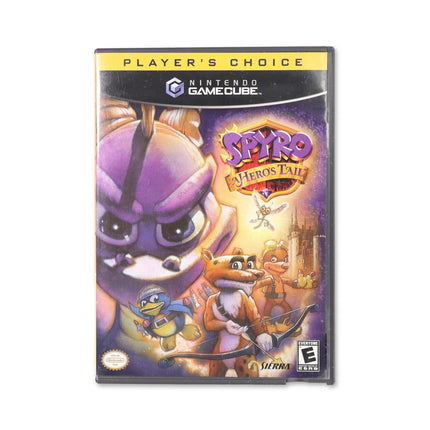 Spyro A Hero's Tail [Player's Choice] for Nintendo GameCube - Case front cover - Complete in box or case and game.