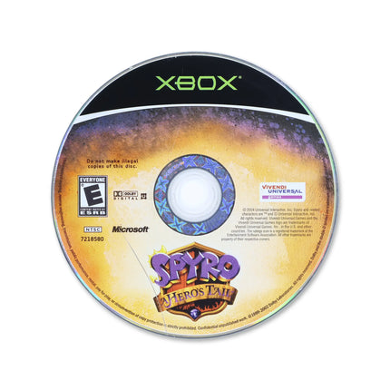 Spyro A Heros Tail for Microsoft Xbox - Disc front with label - Game only.