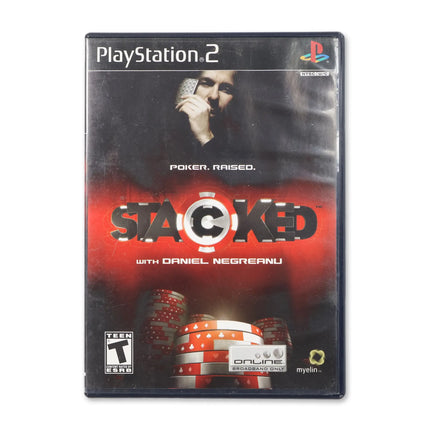Stacked With Daniel Negreanu for Sony PlayStation 2 - Case front cover - Complete in box or case and game.