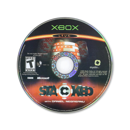 Stacked With Daniel Negreanu for Microsoft Xbox - Disc front with label - Game only.
