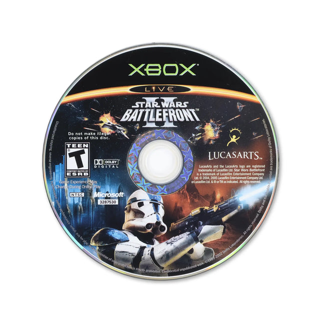 Star Wars Battlefront 2 for Microsoft Xbox - Disc front with label - Game only.