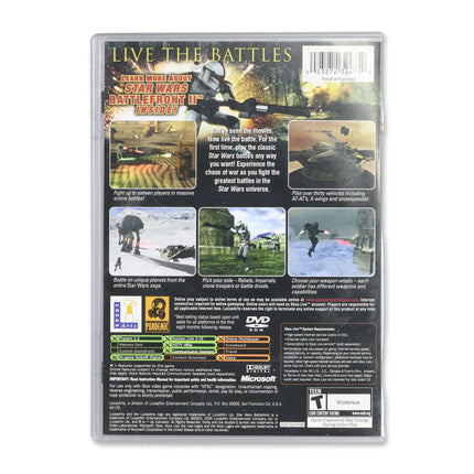 Star Wars Battlefront [Platinum Hits] for Microsoft Xbox - Case back cover - Product gallery.