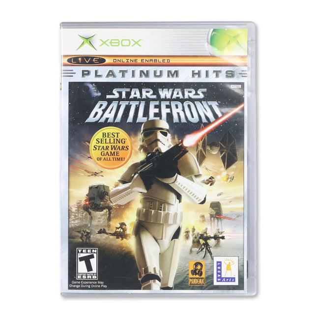 Star Wars Battlefront [Platinum Hits] for Microsoft Xbox - Case front cover - Complete in box or case and game.