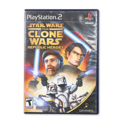 Star Wars Clone Wars: Republic Heroes for Sony PlayStation 2 - Case front cover - Complete in box or case and game.