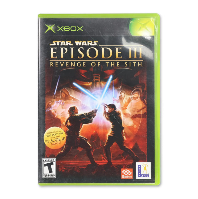 Star Wars Episode III Revenge of the Sith for Microsoft Xbox - Case front cover - Complete in box or case and game.
