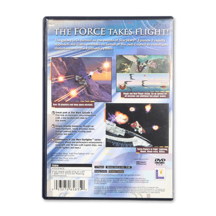 Star Wars Jedi Starfighter for Sony PlayStation 2 - Case back cover - Product gallery.