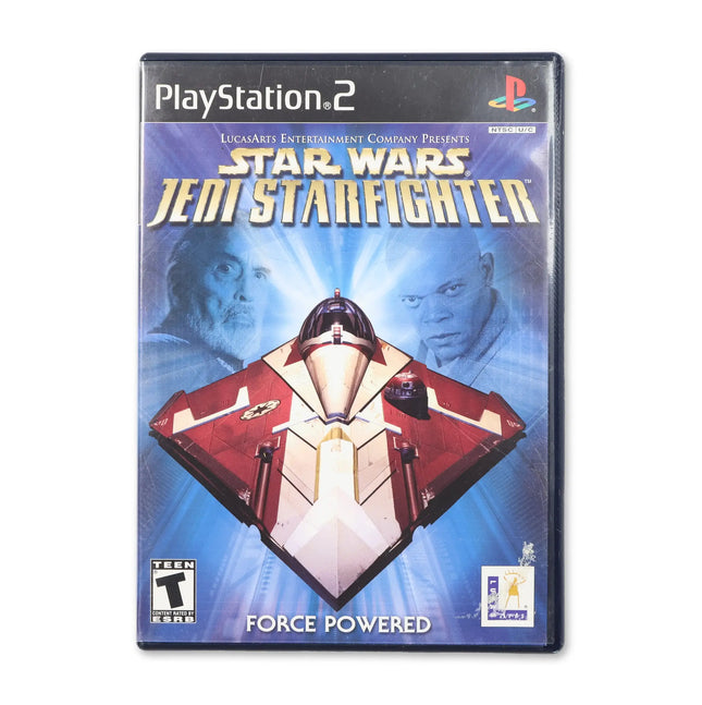 Star Wars Jedi Starfighter for Sony PlayStation 2 - Case front cover - Complete in box or case and game.