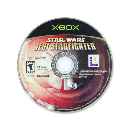 Star Wars Jedi Starfighter for Microsoft Xbox - Disc front with label - Game only.