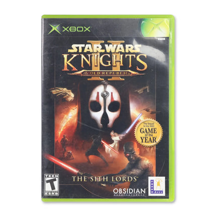 Star Wars Knights of the Old Republic II for Microsoft Xbox - Case front cover - Complete in box or case and game.