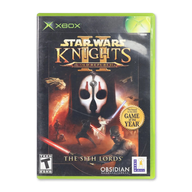 Star Wars Knights of the Old Republic II for Microsoft Xbox - Case front cover - Complete in box or case and game.