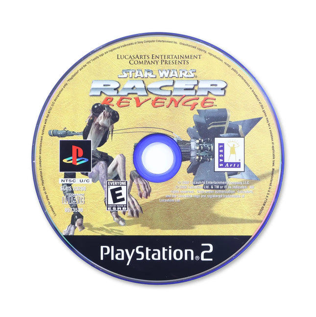 Star Wars Racer Revenge for Sony PlayStation 2 - Disc front with label - Game only.
