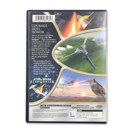 Star Wars Starfighter for Sony PlayStation 2 - Case back cover - Product gallery.