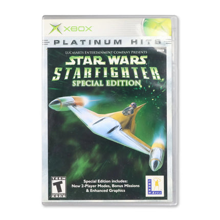 Star Wars Starfighter Special Edition [Platinum Hits] for Microsoft Xbox - Case front cover - Complete in box or case and game.