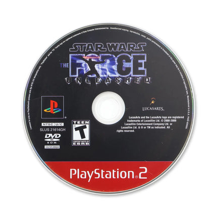 Star Wars The Force Unleashed [Greatest Hits] for Sony PlayStation 2 - Disc front with label - Game only.