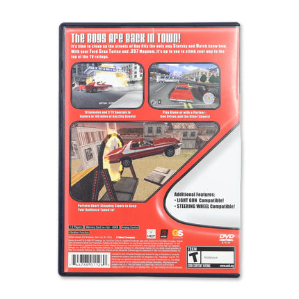 Starsky and Hutch for Sony PlayStation 2 - Case back cover - Product gallery.