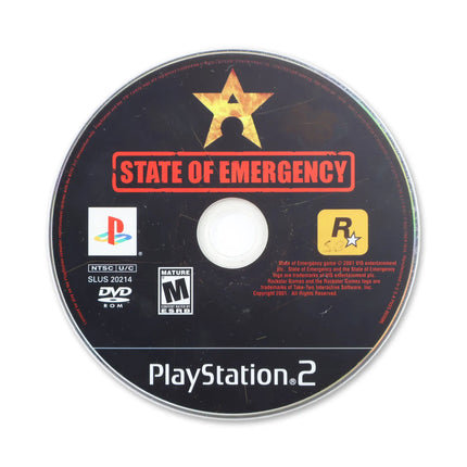 State of Emergency for Sony PlayStation 2 - Disc front with label - Game only.