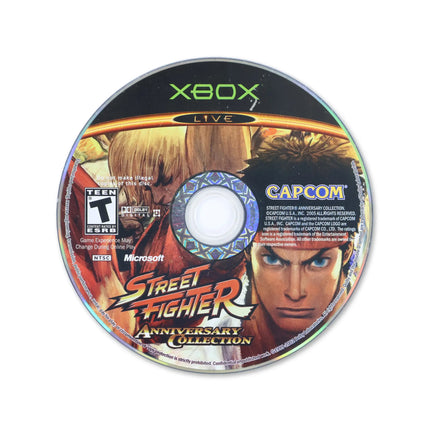 Street Fighter Anniversary Collection for Microsoft Xbox - Disc front with label - Game only.