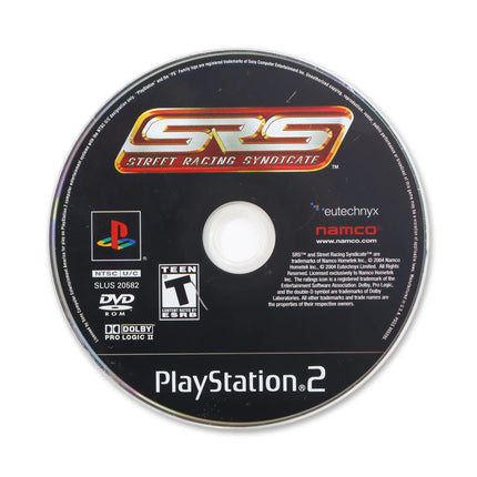Street Racing Syndicate for Sony PlayStation 2 - Disc front with label - Game only.