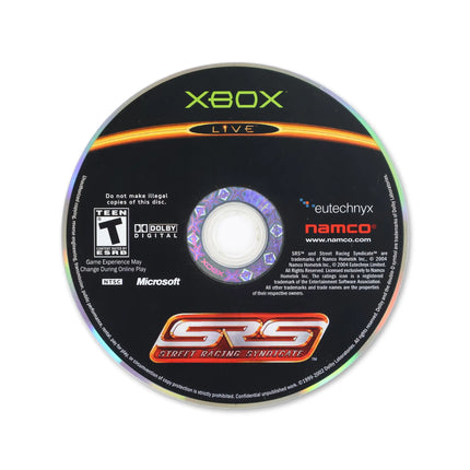 Street Racing Syndicate for Microsoft Xbox - Disc front with label - Game only.