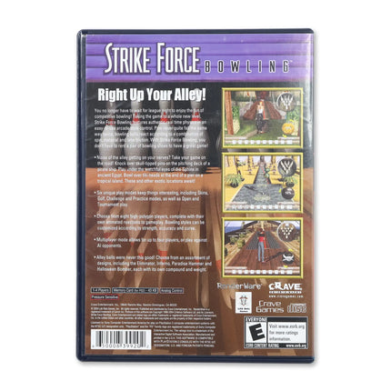 Strike Force Bowling for Sony PlayStation 2 - Case back cover - Product gallery.