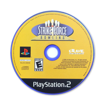 Strike Force Bowling for Sony PlayStation 2 - Disc front with label - Game only.