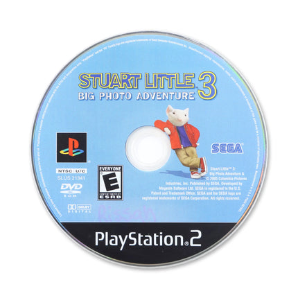 Stuart Little 3 Big Photo Adventure for Sony PlayStation 2 - Disc front with label - Game only.
