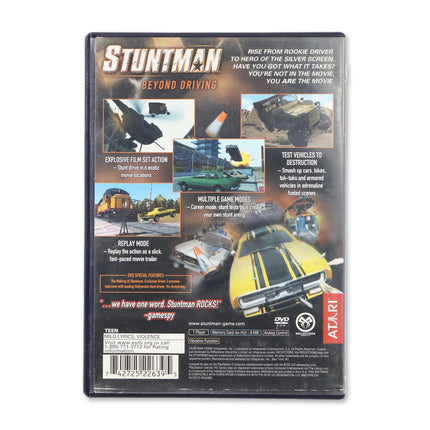 Stuntman [Greatest Hits] for Sony PlayStation 2 - Case back cover - Product gallery.