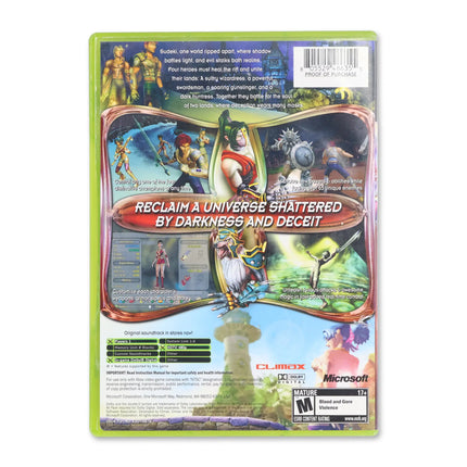 Sudeki for Microsoft Xbox - Case back cover - Product gallery.