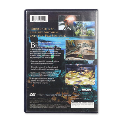 Summoner for Sony PlayStation 2 - Case back cover - Product gallery.