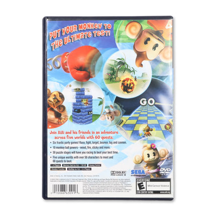 Super Monkey Ball Adventure for Sony PlayStation 2 - Case back cover - Product gallery.
