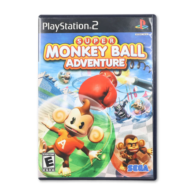 Super Monkey Ball Adventure for Sony PlayStation 2 - Case front cover - Complete in box or case and game.