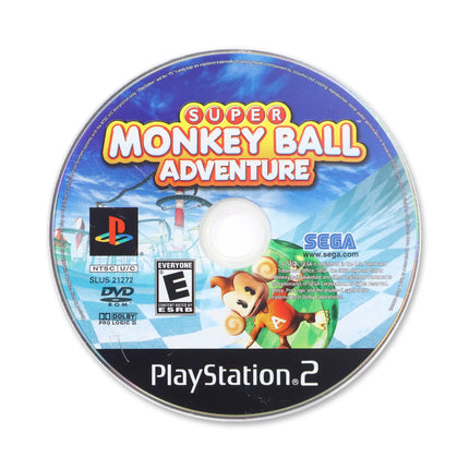 Super Monkey Ball Adventure for Sony PlayStation 2 - Disc front with label - Game only.