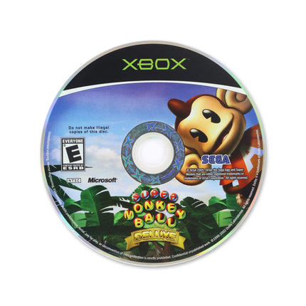 Super Monkey Ball Deluxe for Microsoft Xbox - Disc front with label - Game only.
